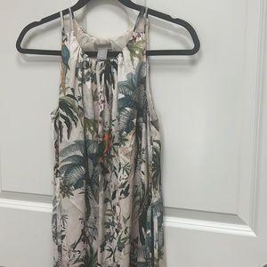 Floral dress with tie